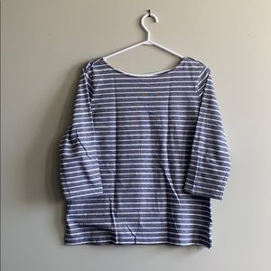 Boatneck Striped Top